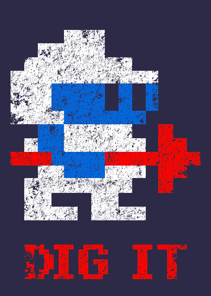 Dig Dug Pixel Art