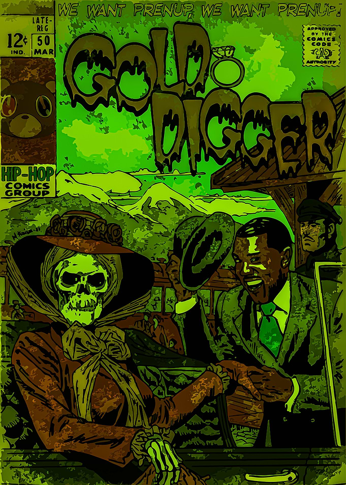 Gold Digger Comic Book Cover Art