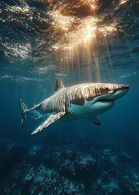 Great White Shark Underwater