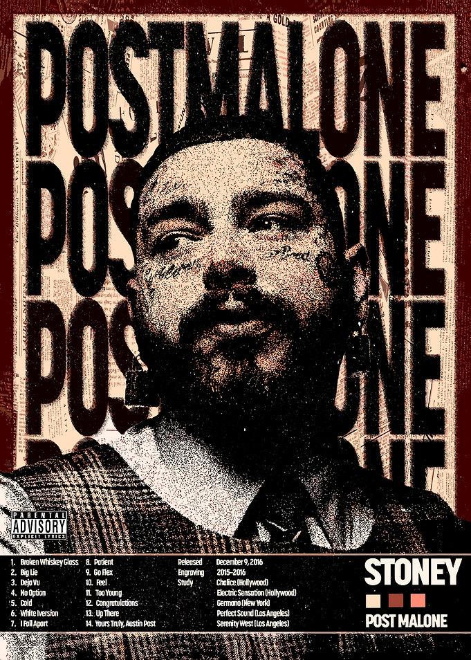 Post Malone Stoney Album Cover Art