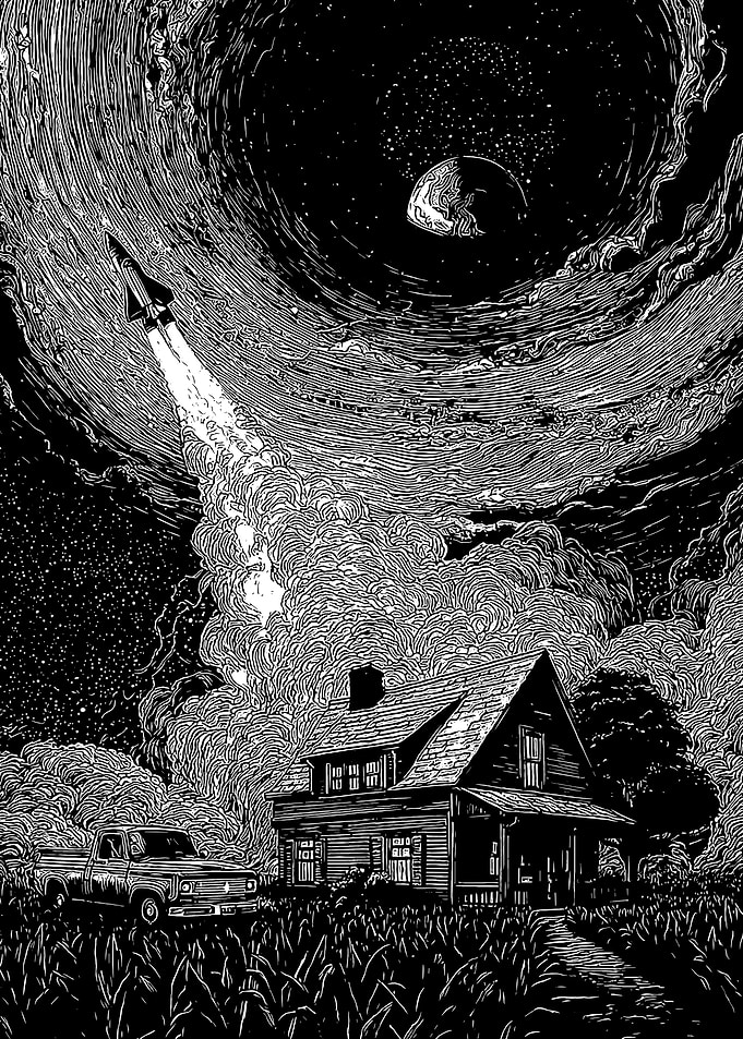 Rocket Launch from Rural Home