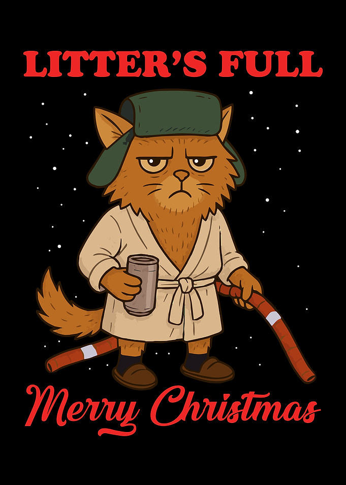 Litter's Full Merry Christmas Cat