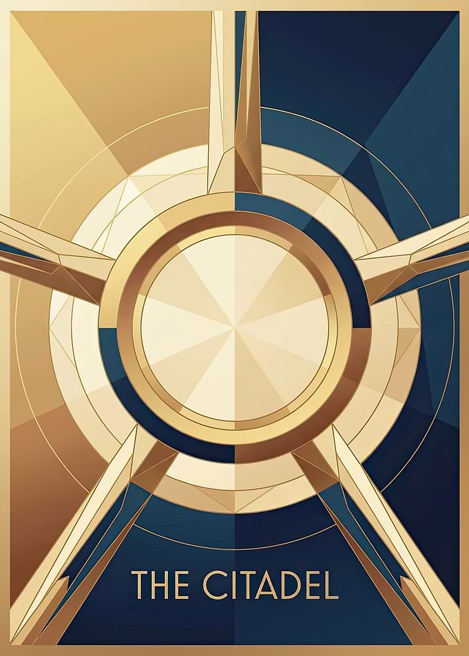 The Citadel Art Deco Illustration