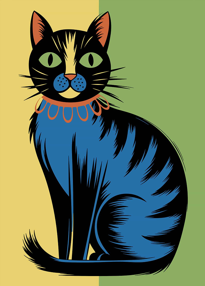 Stylized Cat Portrait