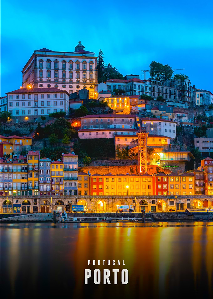 Porto, Portugal at Night