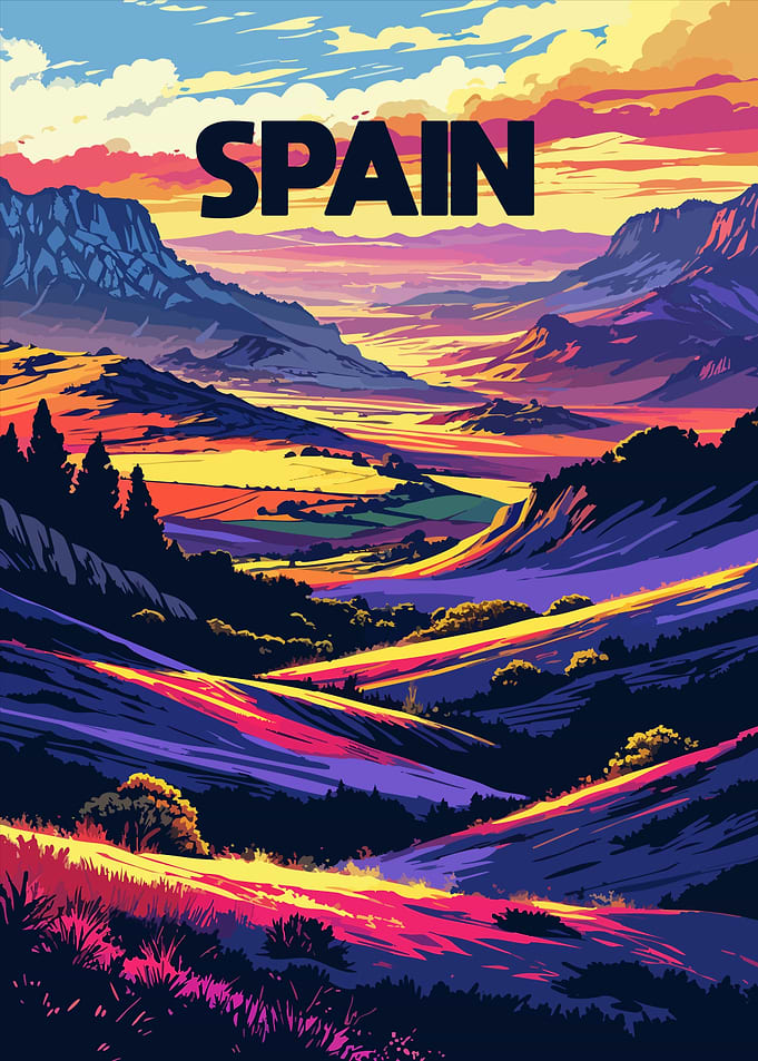Spain Landscape Art