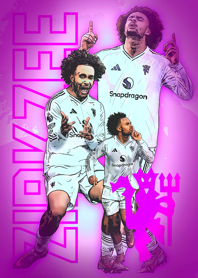 Joshua Zirkzee – Manchester United Goal Hero Artwork by GrizzlyGFX