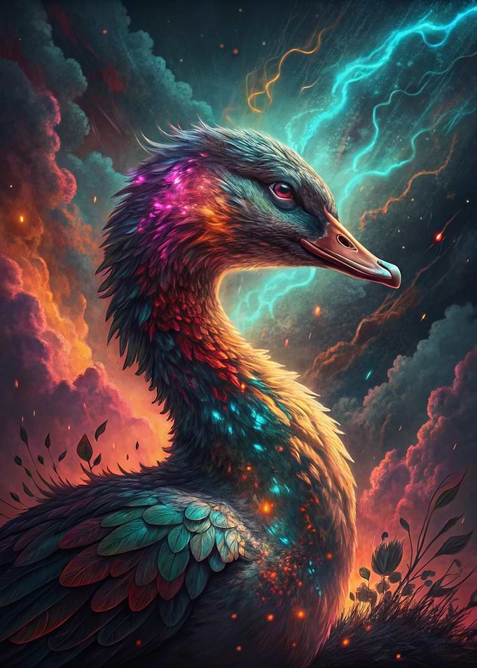 Cosmic Duck Portrait