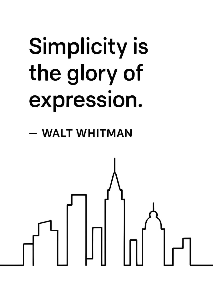 Simplicity is the glory of expression