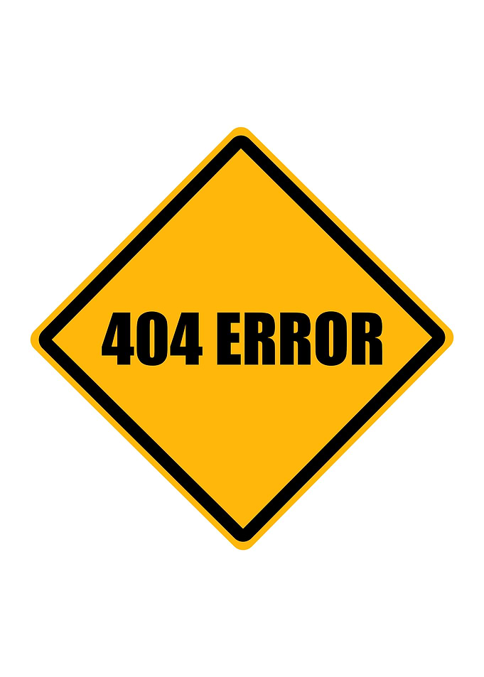404 Error Sign