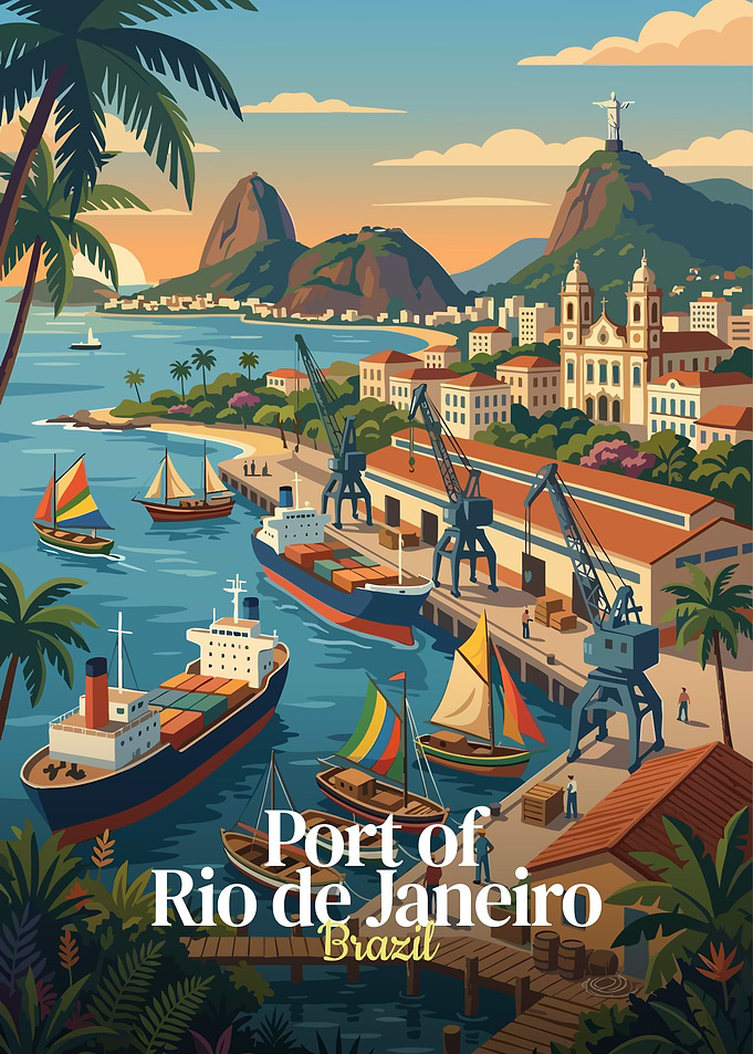 Port of Rio de Janeiro, Brazil