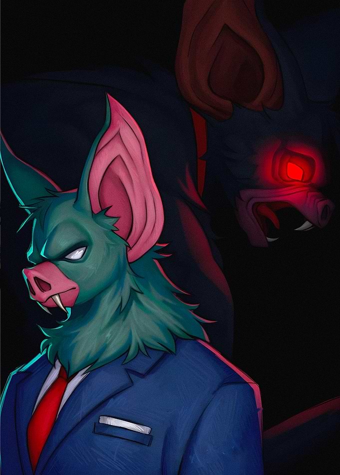 Bat Anthro in Suit