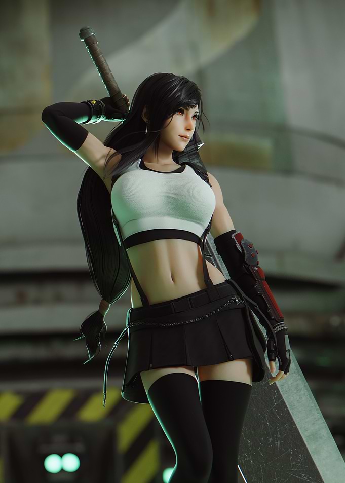 Tifa Lockhart with Buster Sword