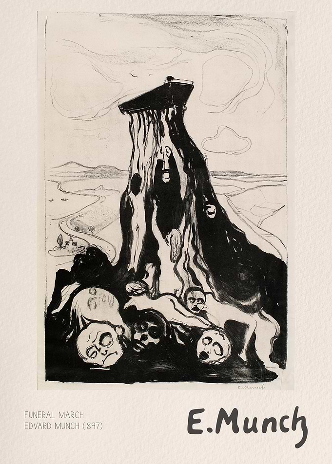 Funeral March by Edvard Munch