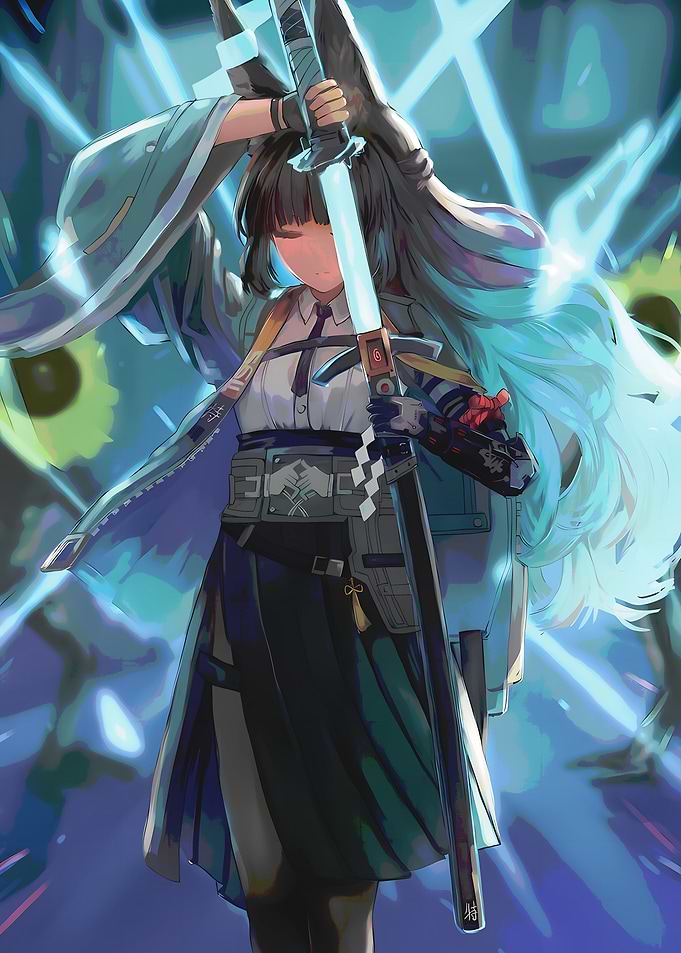Anime Girl with Sword