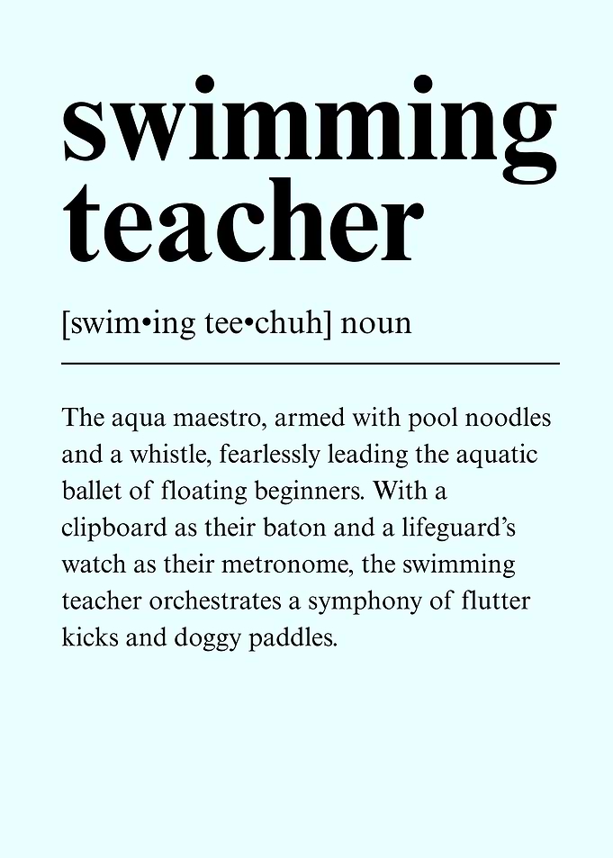 Swimming Teacher Definition