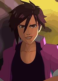 Animated Woman with Pink Jacket