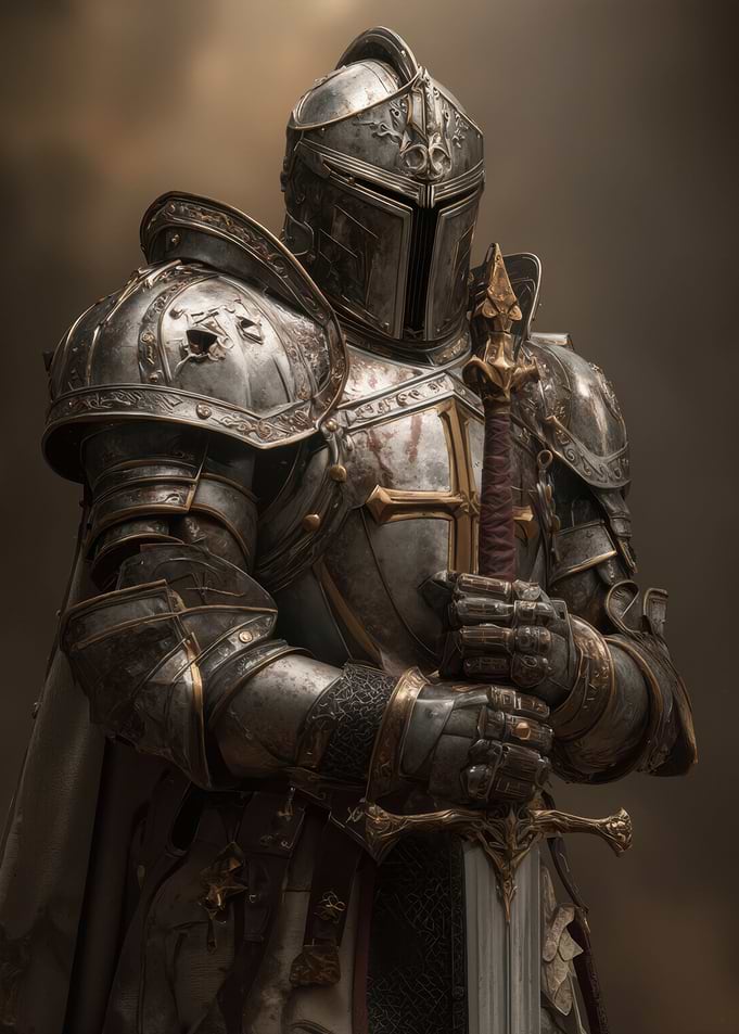 Medieval Crusader Knight