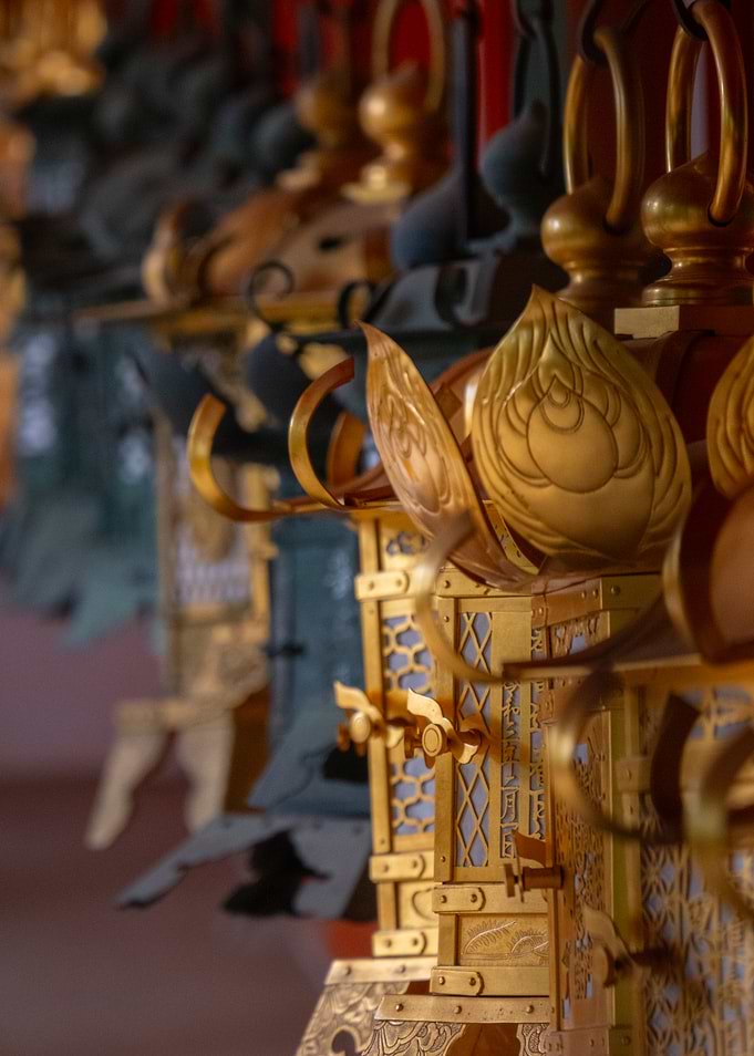 Japanese Golden Lanterns