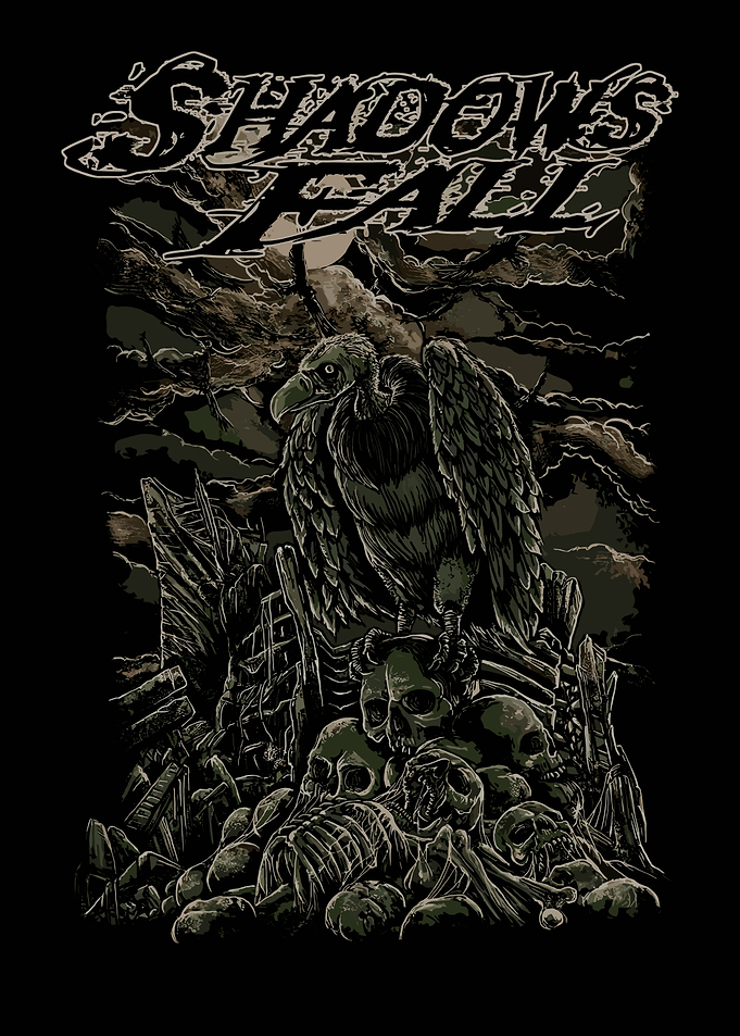Shadows Fall Vulture and Skulls