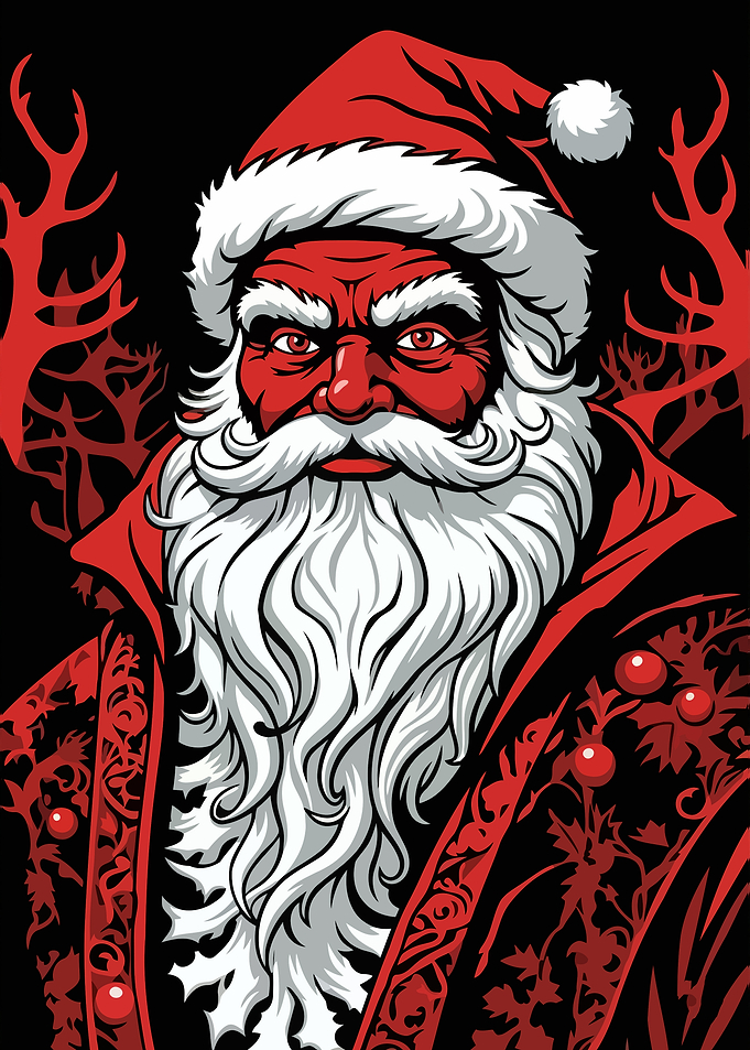 Red Santa Claus Portrait