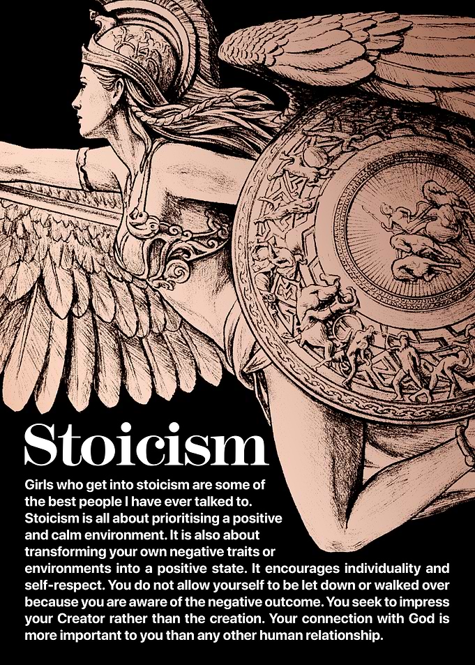 Inspirational Poster – Female Stoicism Quote