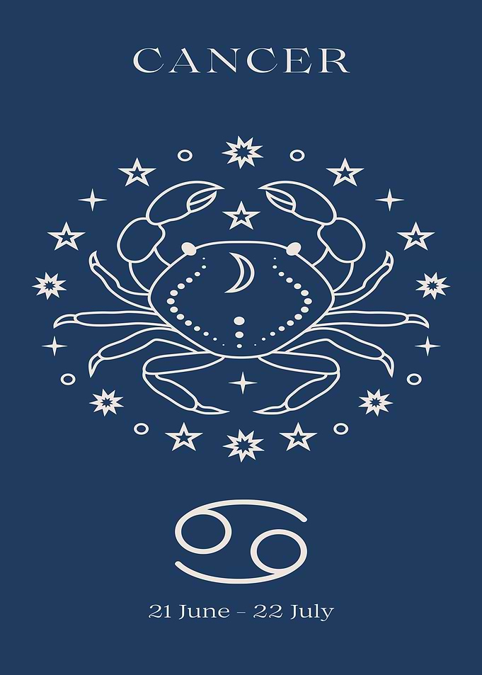 Cancer Zodiac Sign Illustration