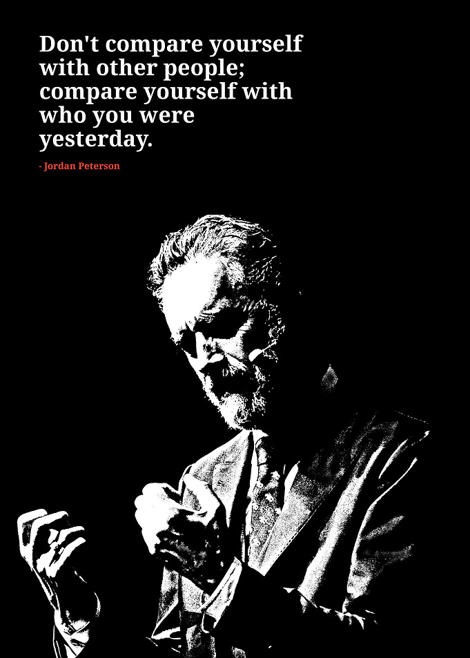 Jordan Peterson Quote Black and White