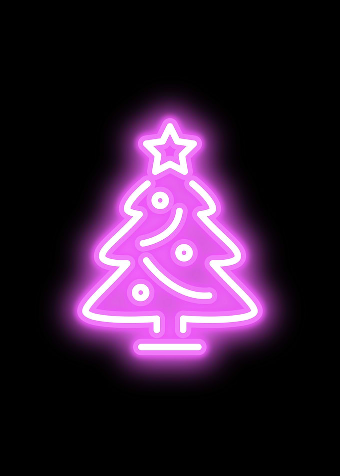 Neon Christmas Tree