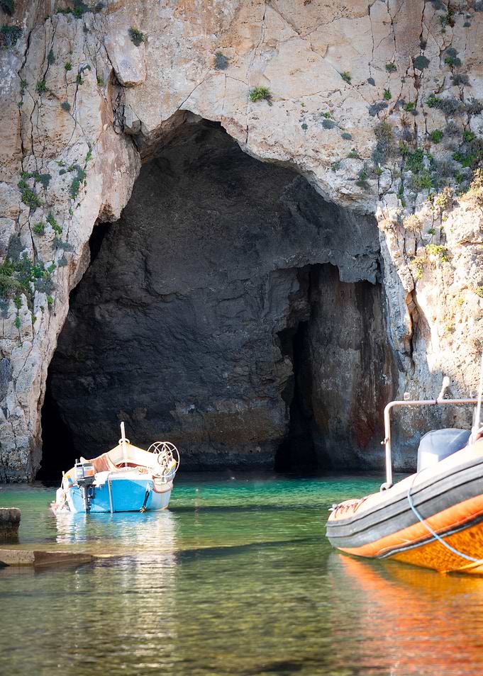 Boats in a Cave