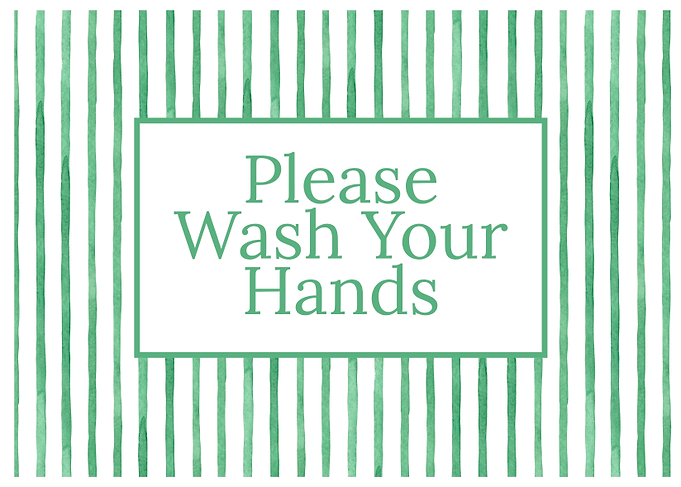 Please Wash Your Hands Sign