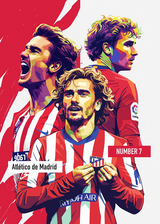 Antoine Griezmann Atlético de Madrid Portrait