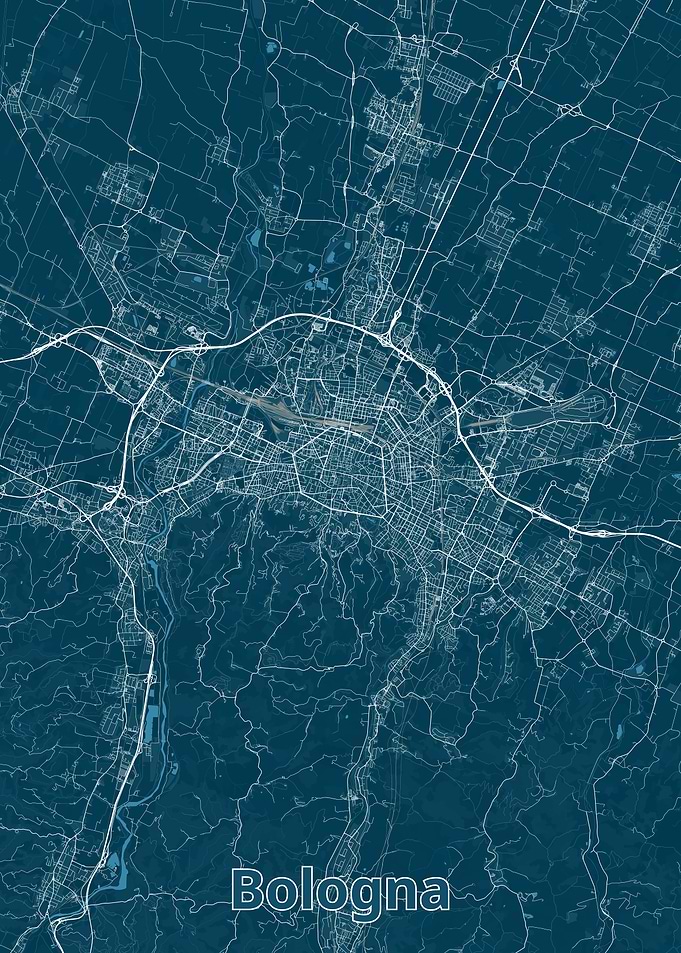 Bologna City Map - Detailed View