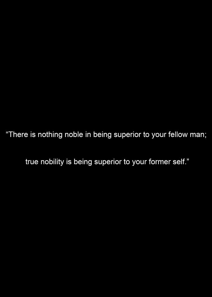 Inspirational Quote on Black Background