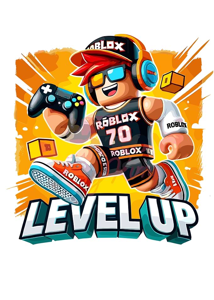 Roblox Level Up Gaming Illustration