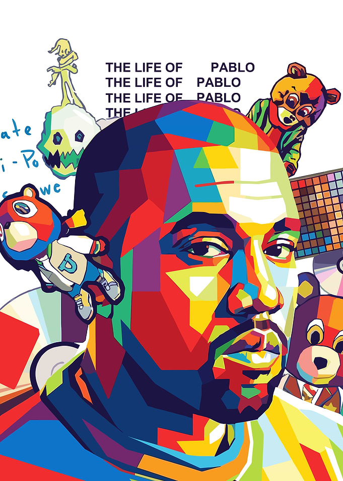 Kanye West Colorful