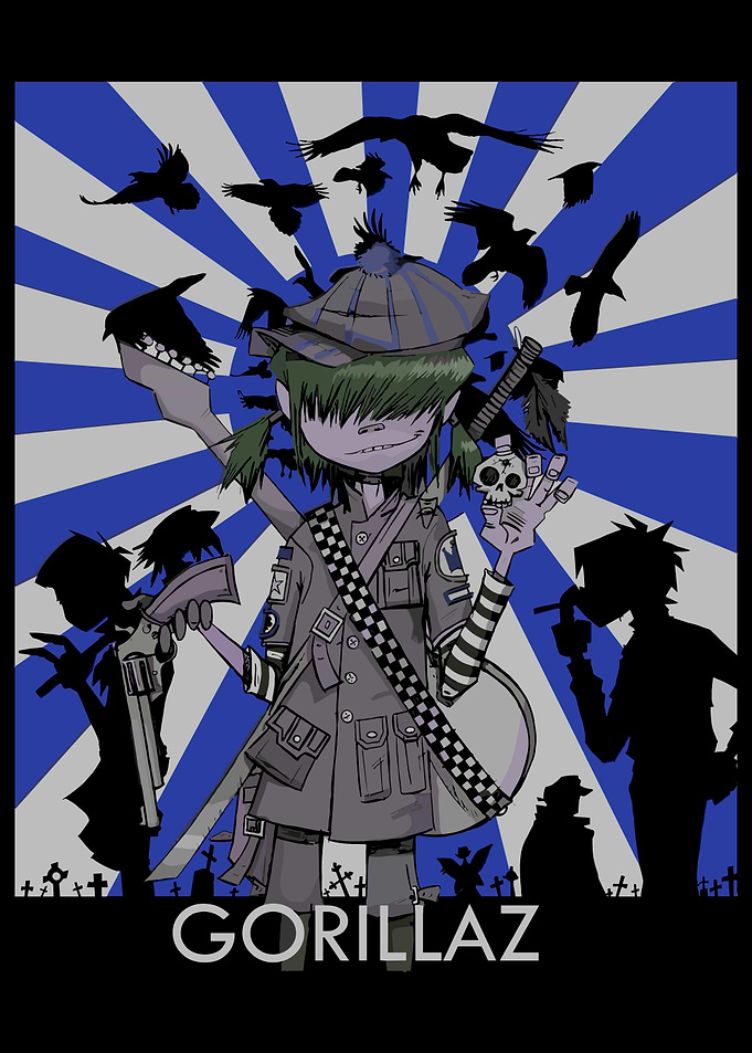 Gorillaz band artwork