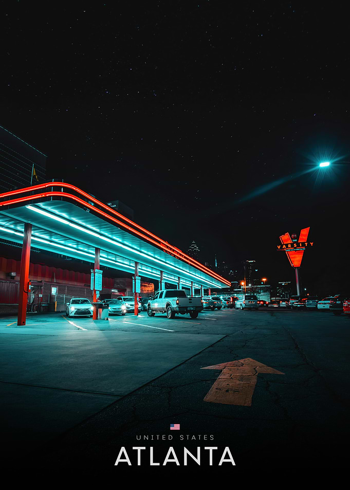 Atlanta at Night: The Varsity