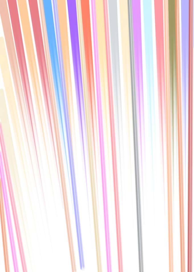 Colorful Abstract Lines on White Background