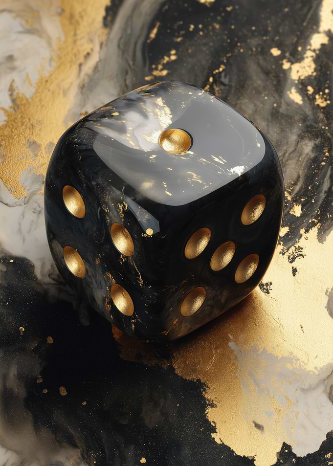 Black and Gold Dice