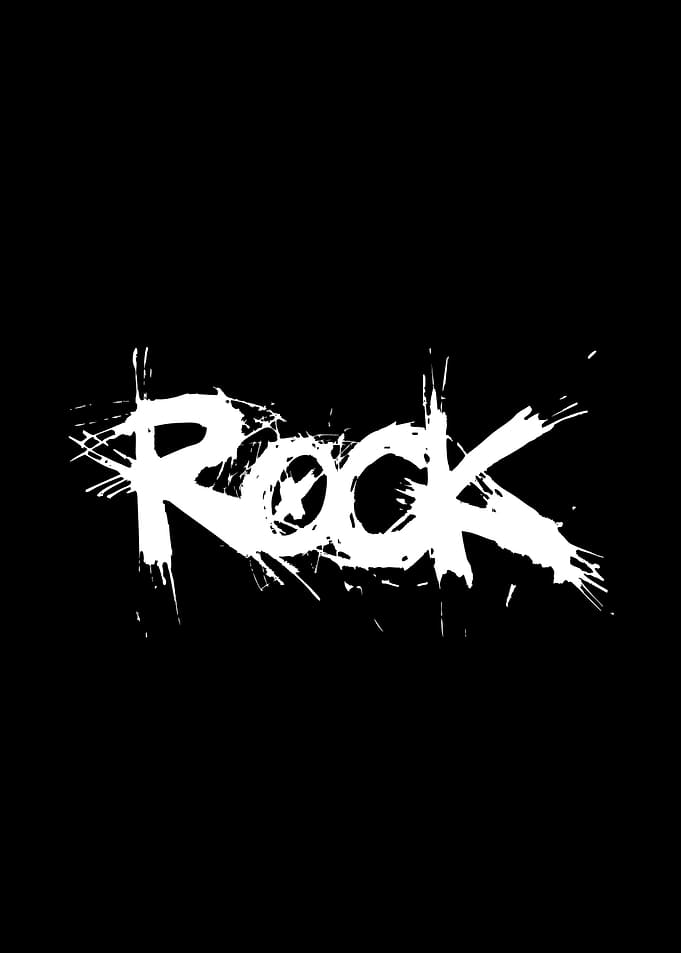 Rock Music Text Art
