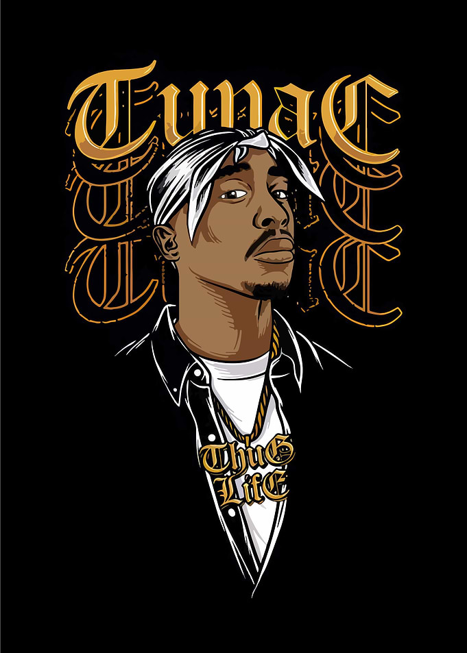 Tupac Shakur Illustration