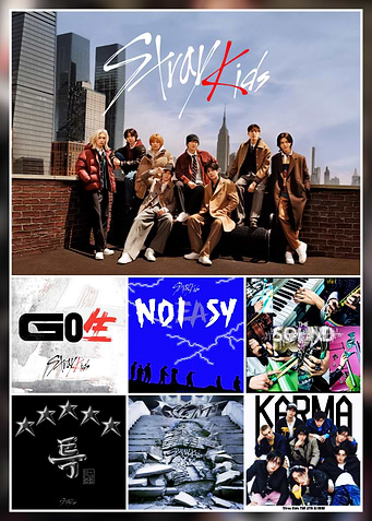 Stray Kids Album Collage