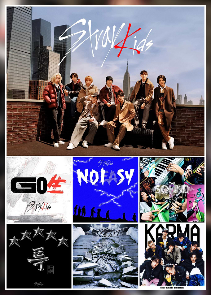 Stray Kids Album Collage
