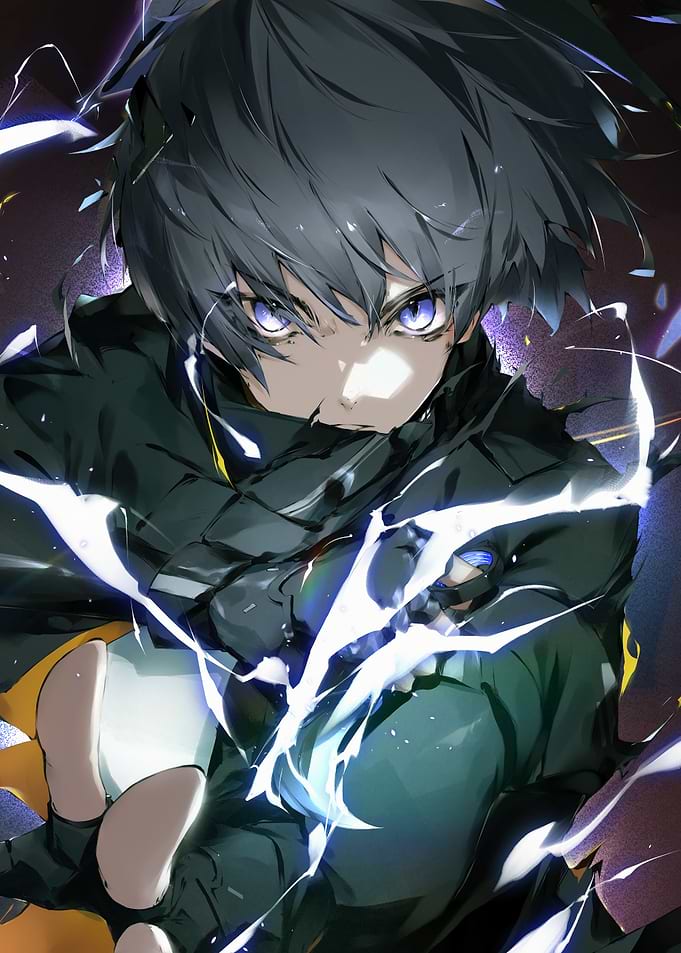 Anime Boy with Electric Powers