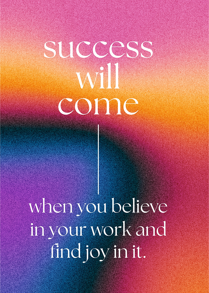 Inspirational Quote on Gradient Background