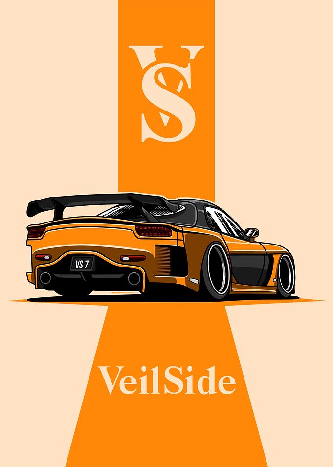 VeilSide Mazda RX-7 Back