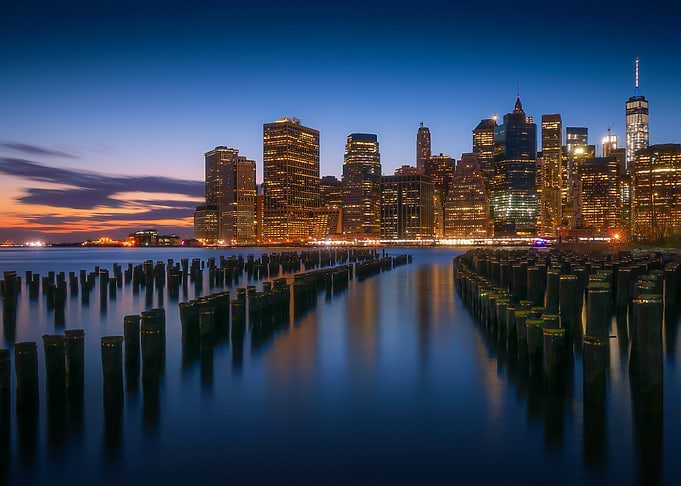 New York City Skyline at Dusk