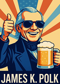 James K. Polk Beer Thumbs Up