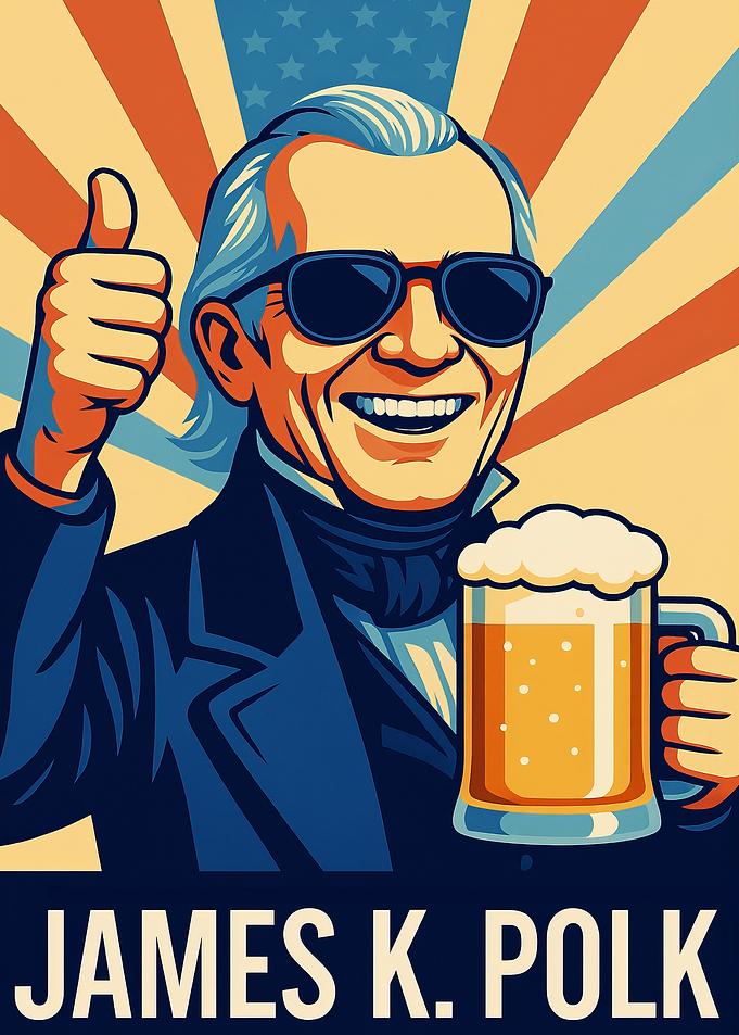 James K. Polk Beer Thumbs Up